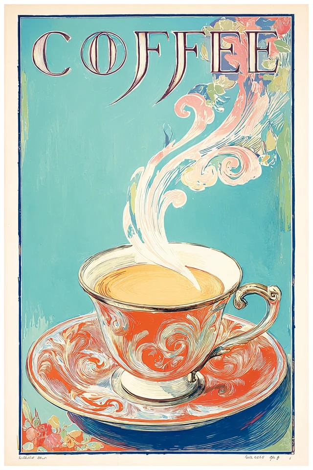 Vintage Art Nouveau Elegance - Image 4