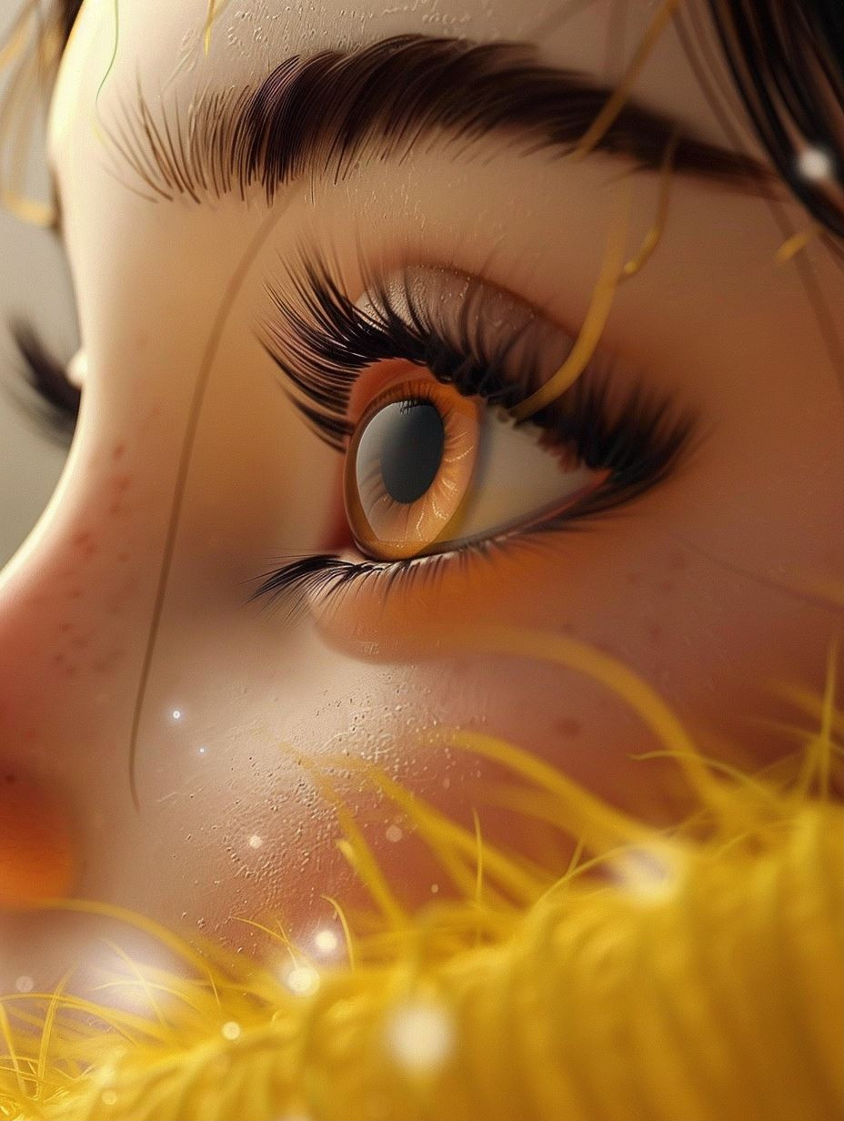 Golden Gaze: Ethereal Beauty Portraits - Image 1