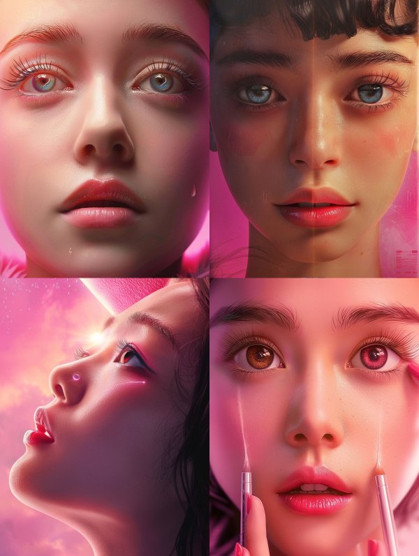 Ethereal Neon Gaze