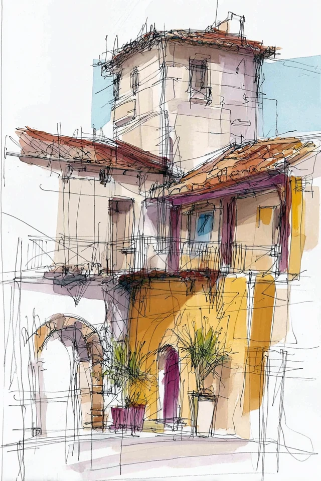 Artistic Sketches: A Study in Line and Color - Image 6