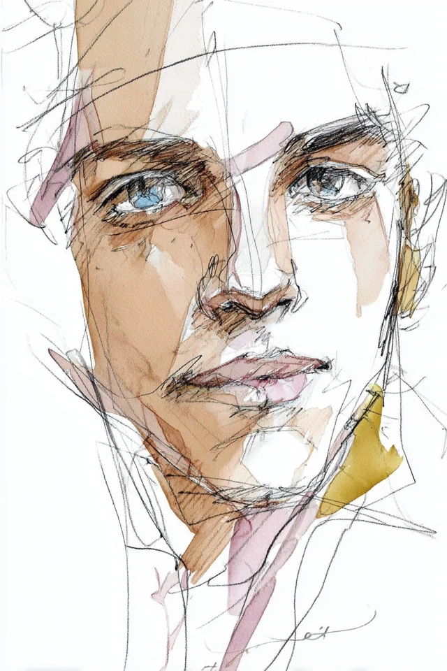 Artistic Sketches: A Study in Line and Color - Image 1