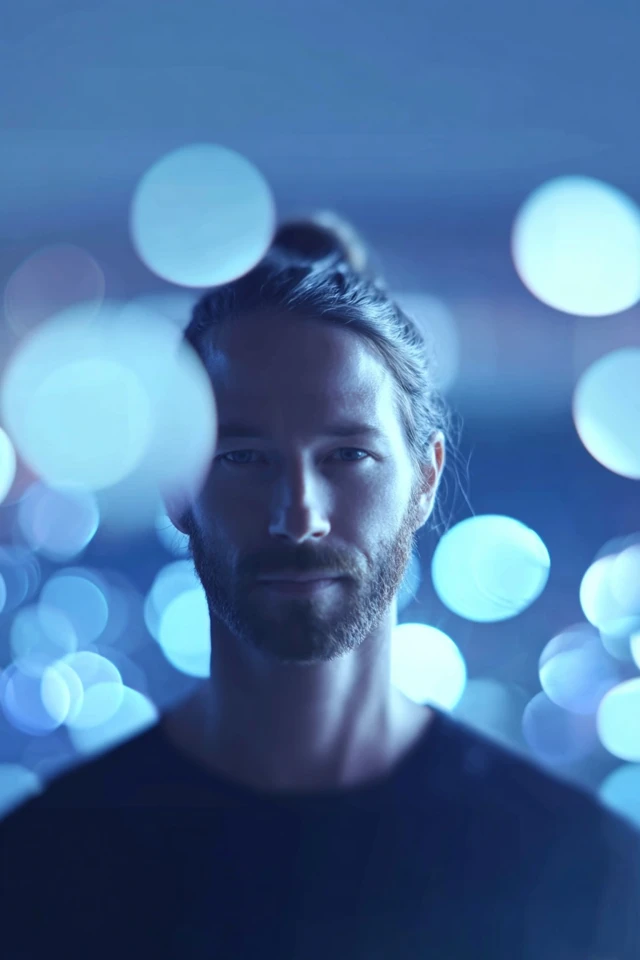 Azure Bokeh Dreams - Image 1