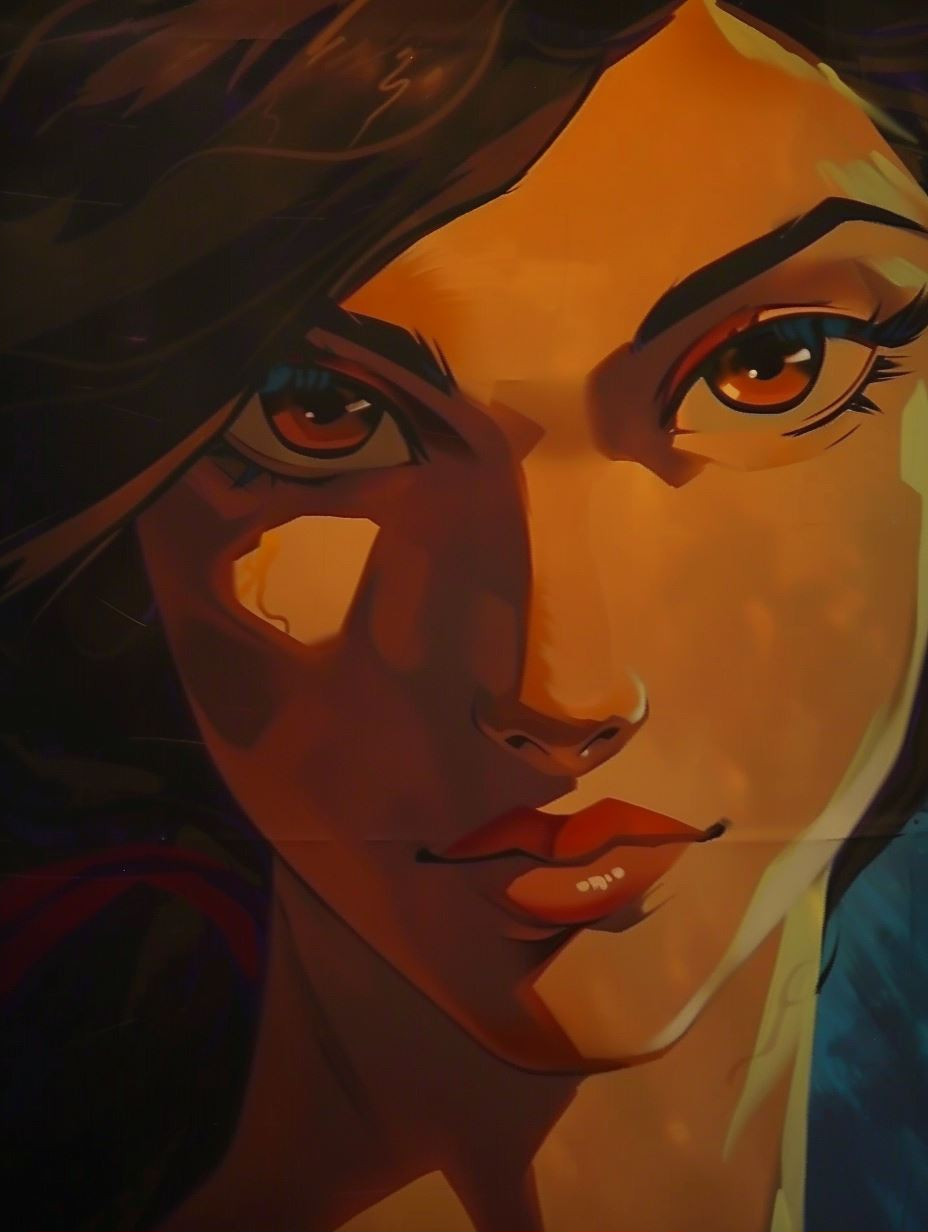 Dramatic Stylized Portrait Study - Image 2
