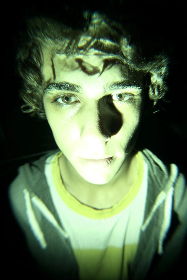 Neon Shadow Portrait - Image 1