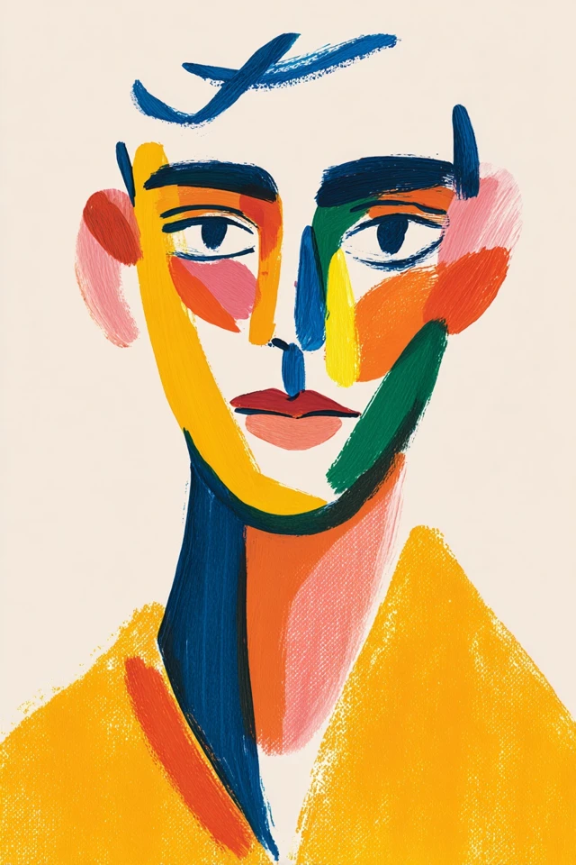 Vibrant Modernist Art Collection - Image 1