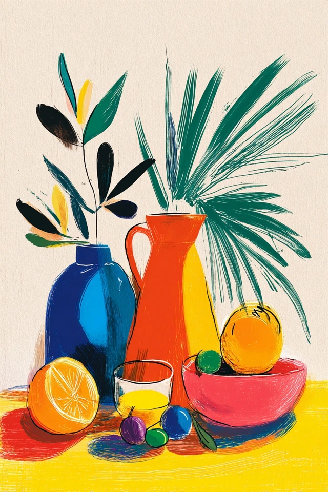 Vibrant Modernist Art Collection - Image 3