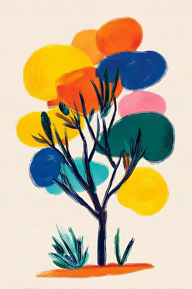 Vibrant Modernist Art Collection - Image 5