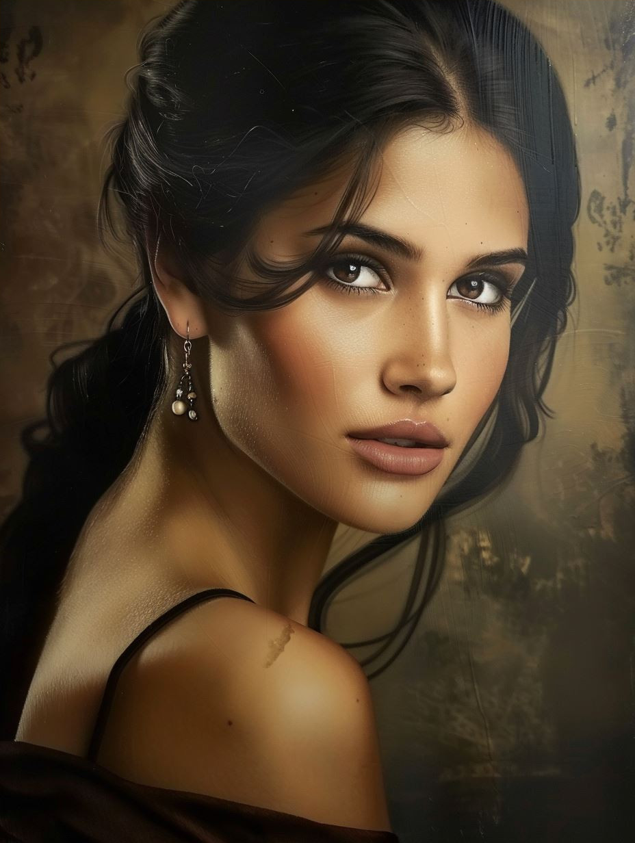 Ethereal Bronze Beauty Portrait - Image 4