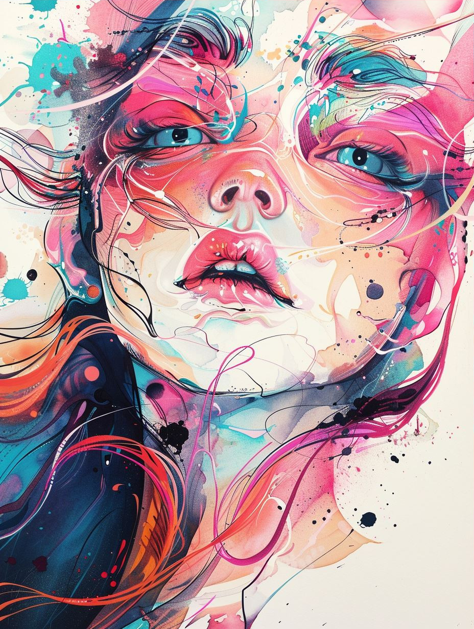Vibrant Ethereal Portrait Fusion - Image 3