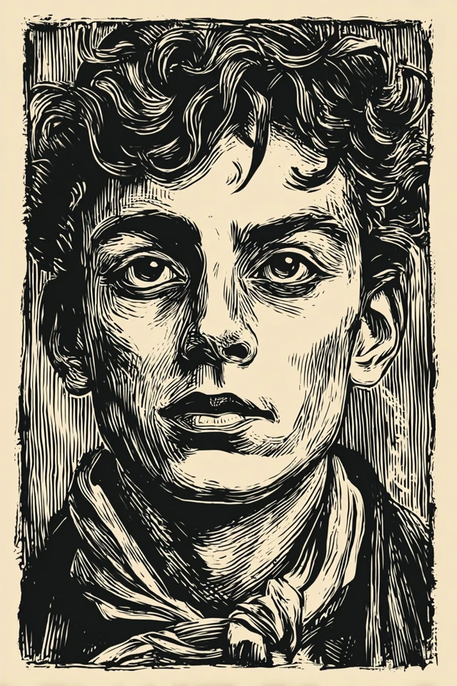 Vintage Ink Etching - Image 1