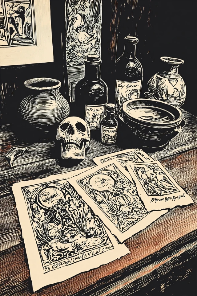 Vintage Ink Etching - Image 3