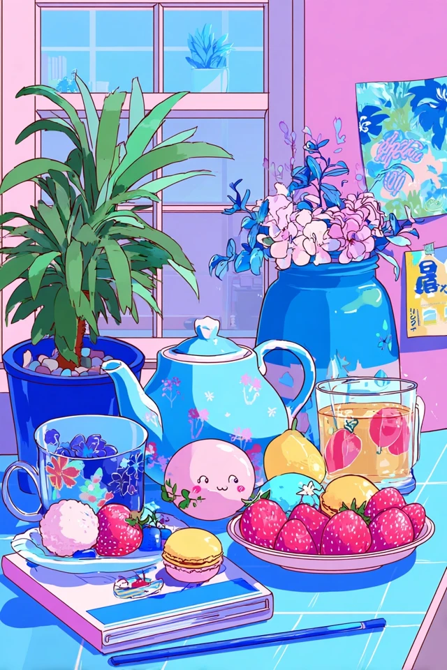 Neon Pastel Dreamscape Collage - Image 3