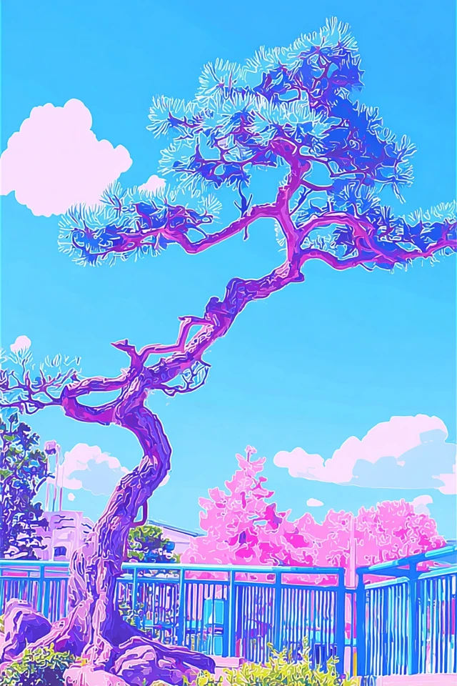 Neon Pastel Dreamscape Collage - Image 5