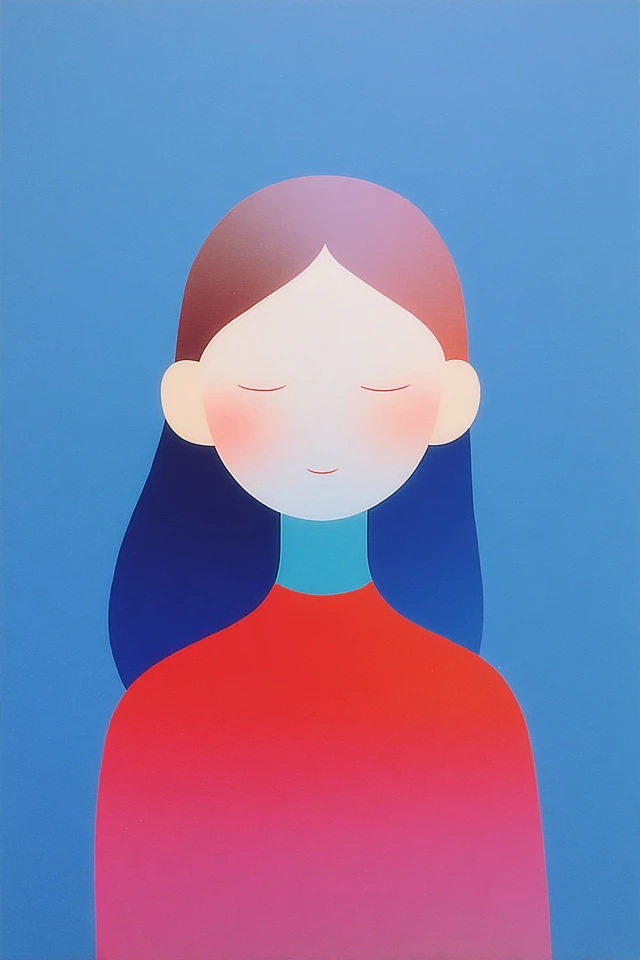 Serene Minimalist Muse - Image 1