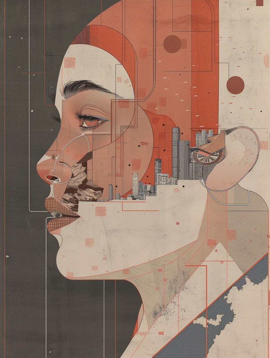 Fragmented Soul in Crimson Tones - Image 3