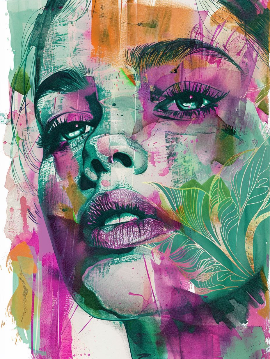 Neon Prism Portrait Fusion - Image 3