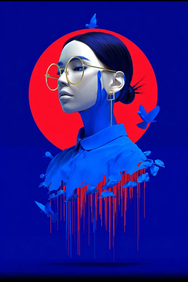 Azure Avian Dream - Image 1