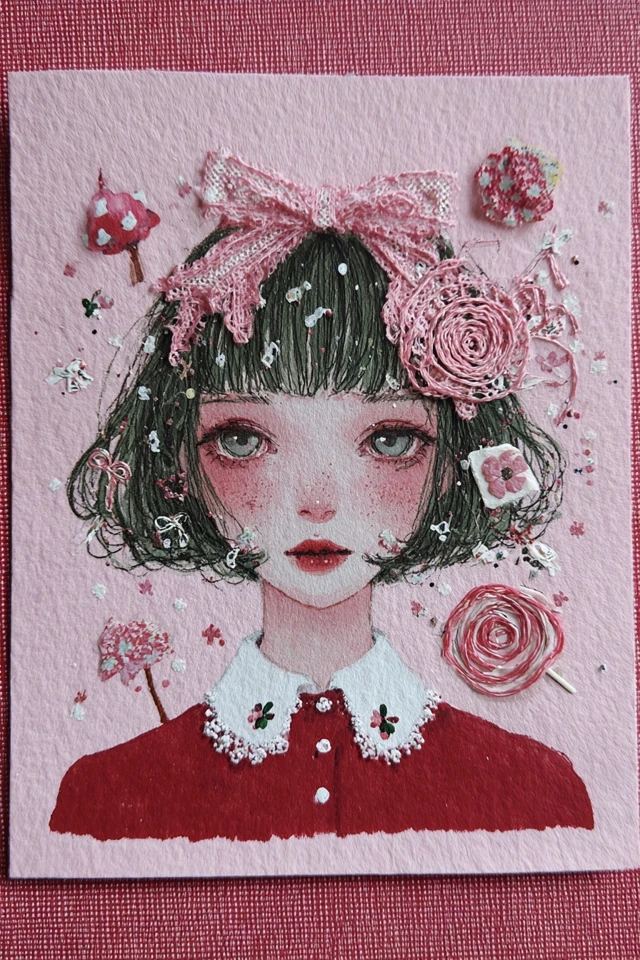 Textured Thread Portrait