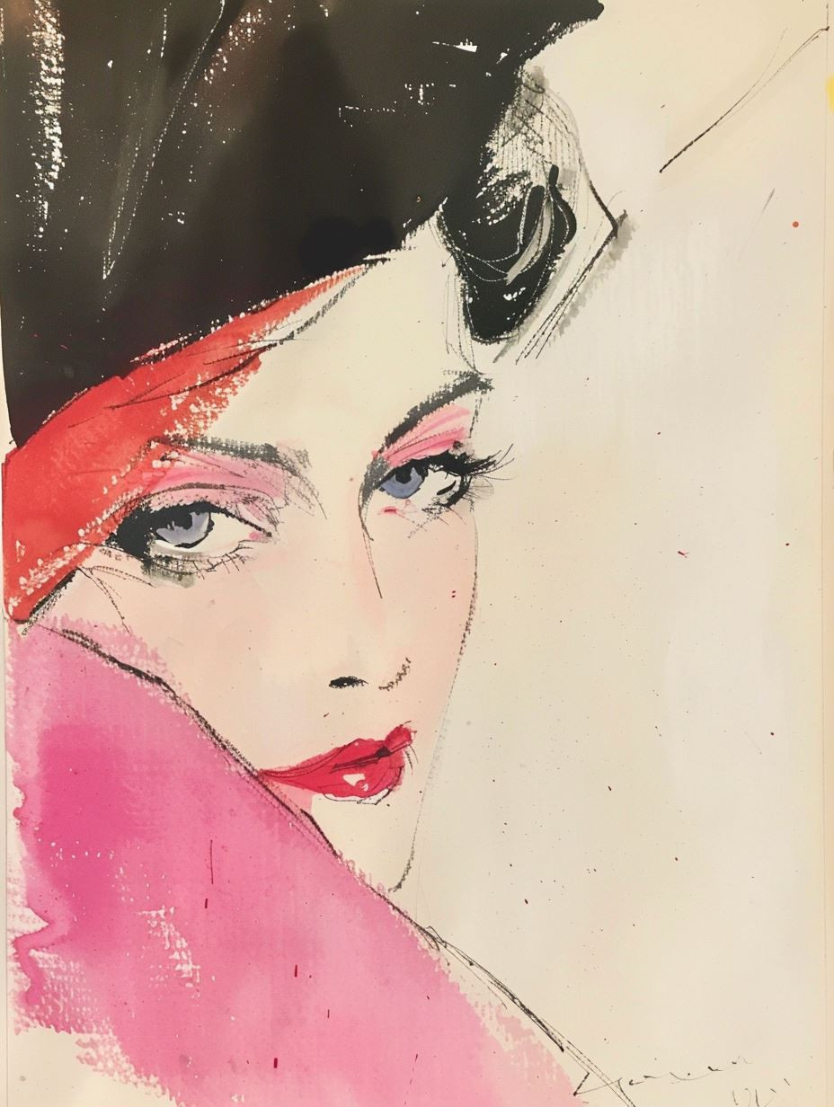 Avant Garde Fashion Sketch - Image 2