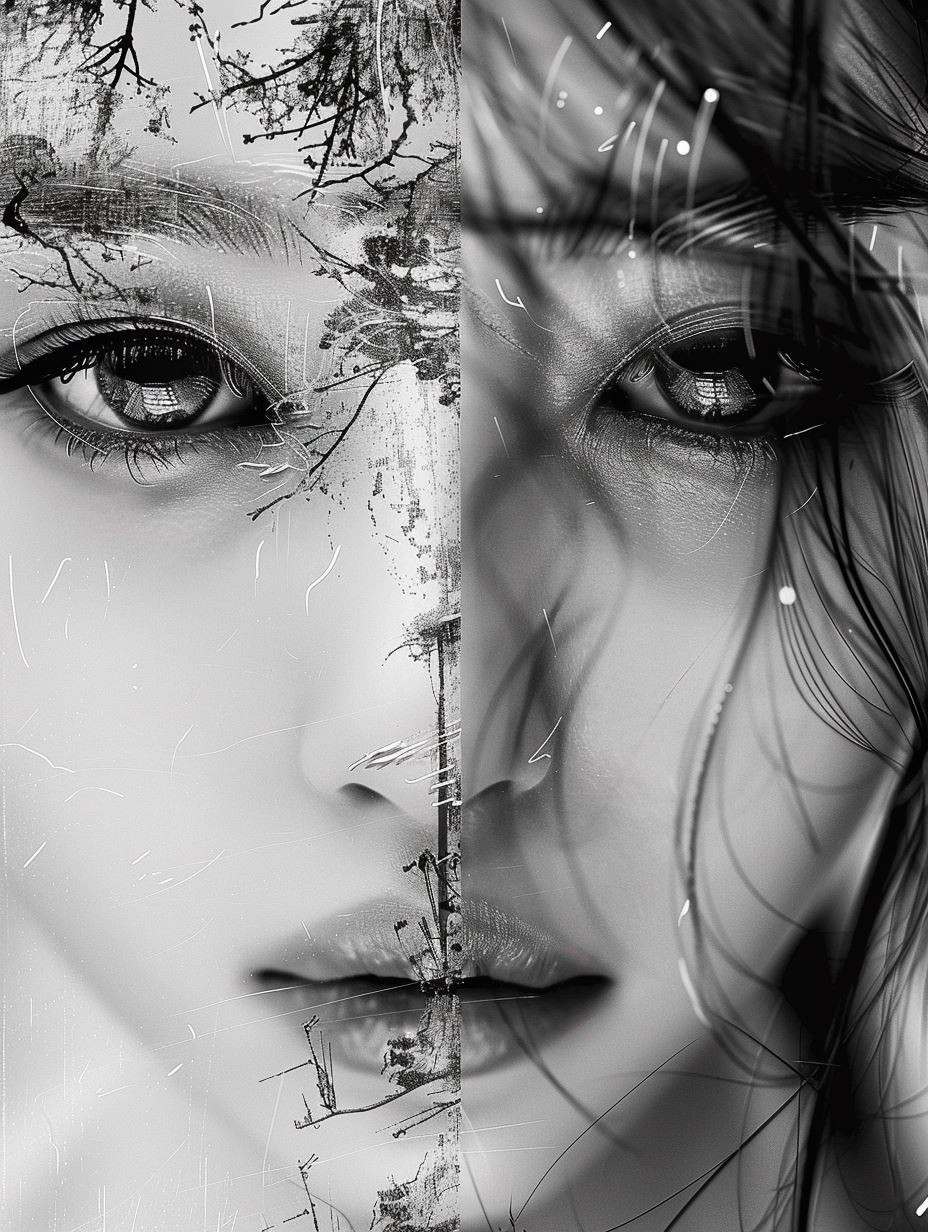 Ethereal Shadows in Monochrome - Image 1