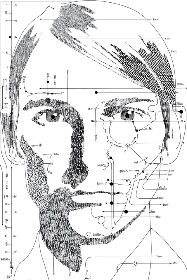 Anatomical Blueprint Portrait - Image 1