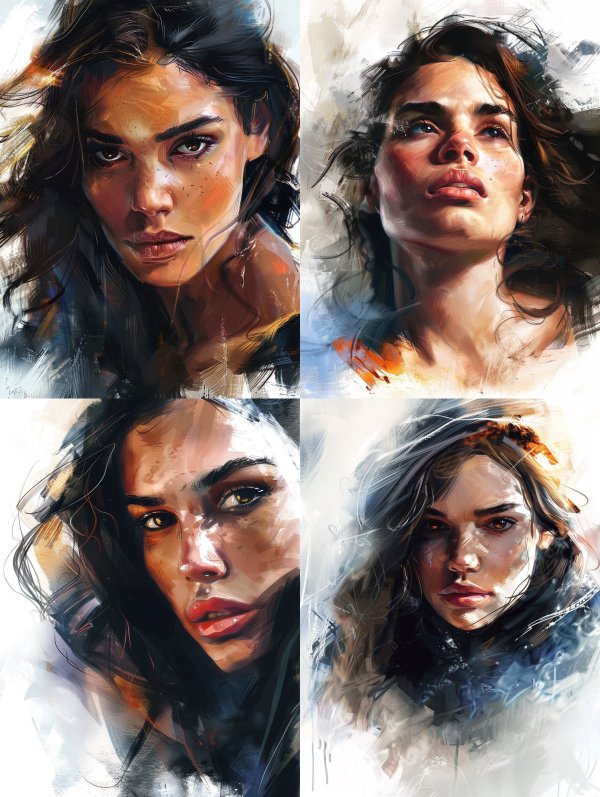 Whispers of the Soul: Digital Portraits