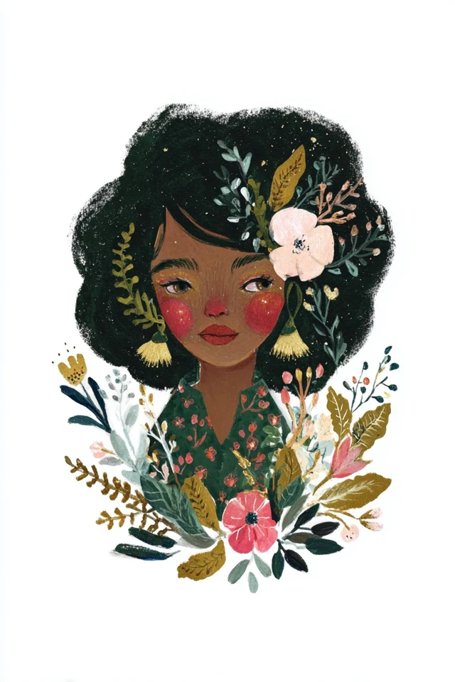 Botanical Dreams Illustration Set - Image 1