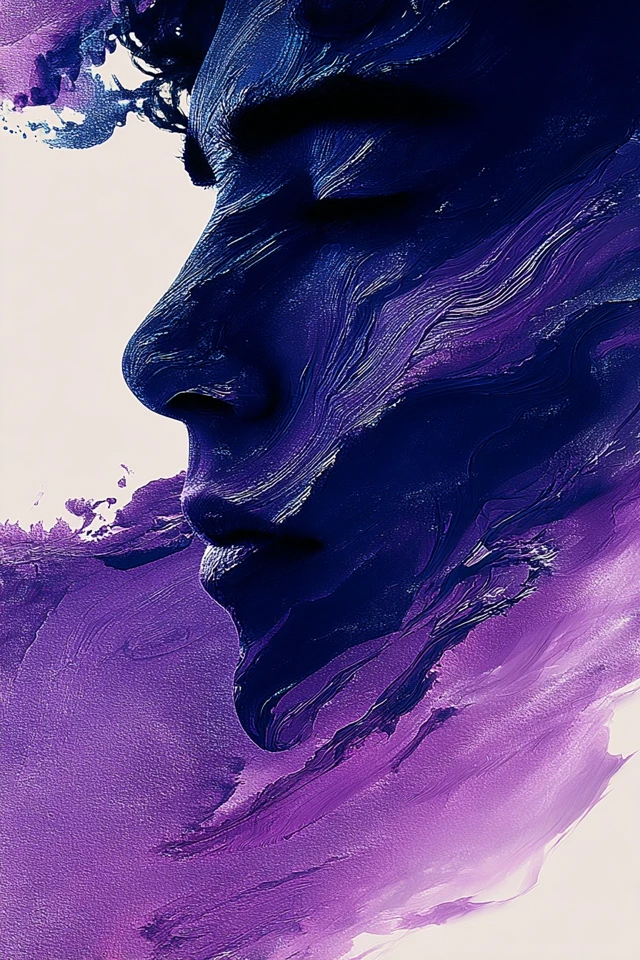 Violet Impasto Dream - Image 1