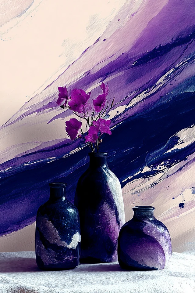 Violet Impasto Dream - Image 3