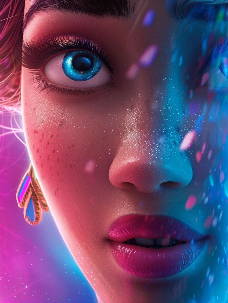 Ethereal Neon Portraiture Series - Image 1