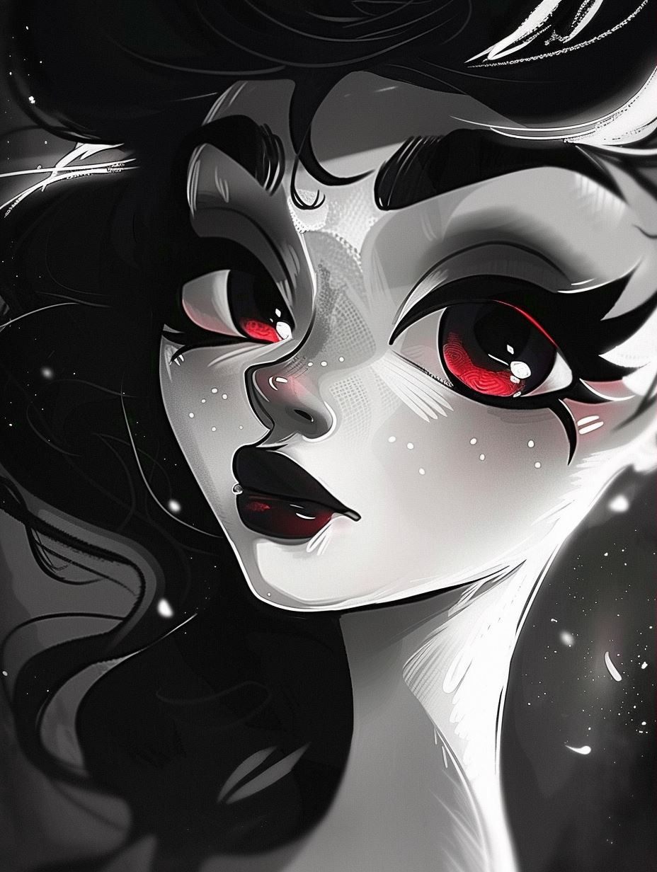 Noir Stylized Digital Portrait - Image 3