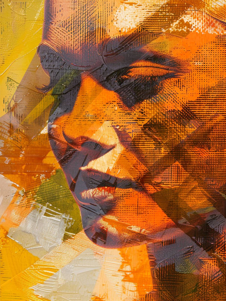 Fragmented Soul in Golden Hues - Image 4