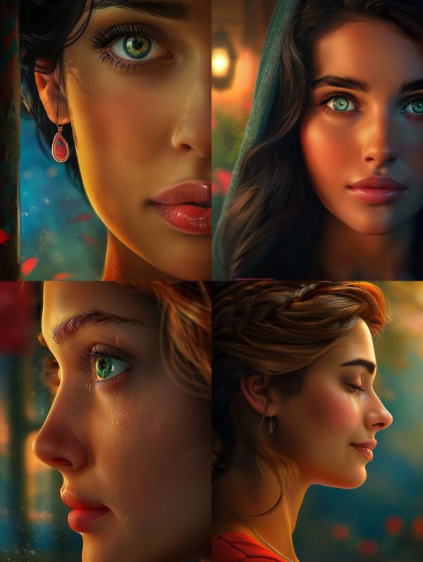 Ethereal Gazes of Timeless Beauty