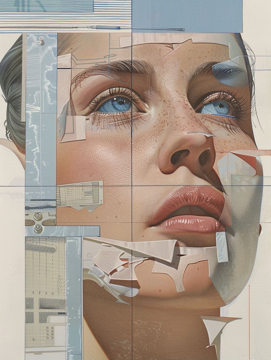 Fragmented Beauty: A Digital Collage - Image 1