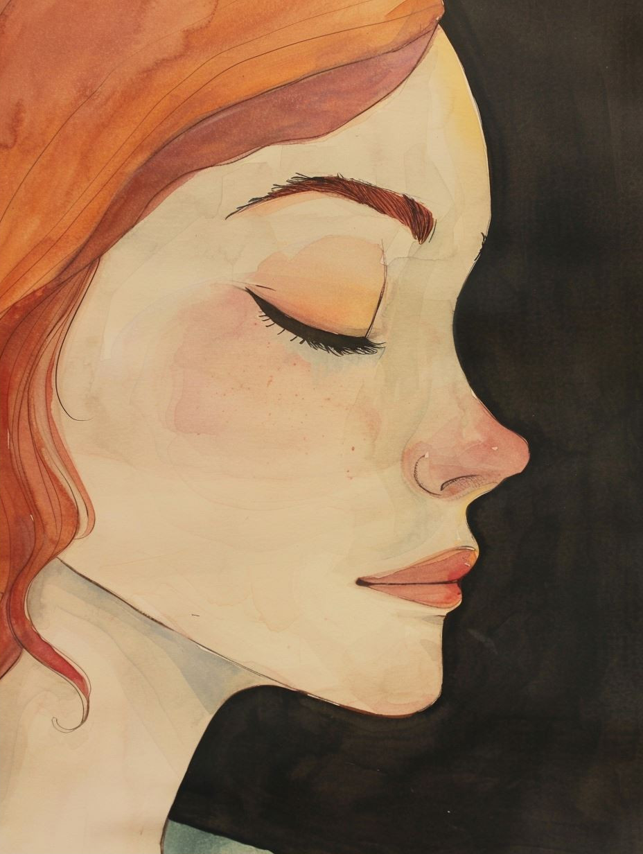 Emotional Portraits in Soft Watercolor - Image 2