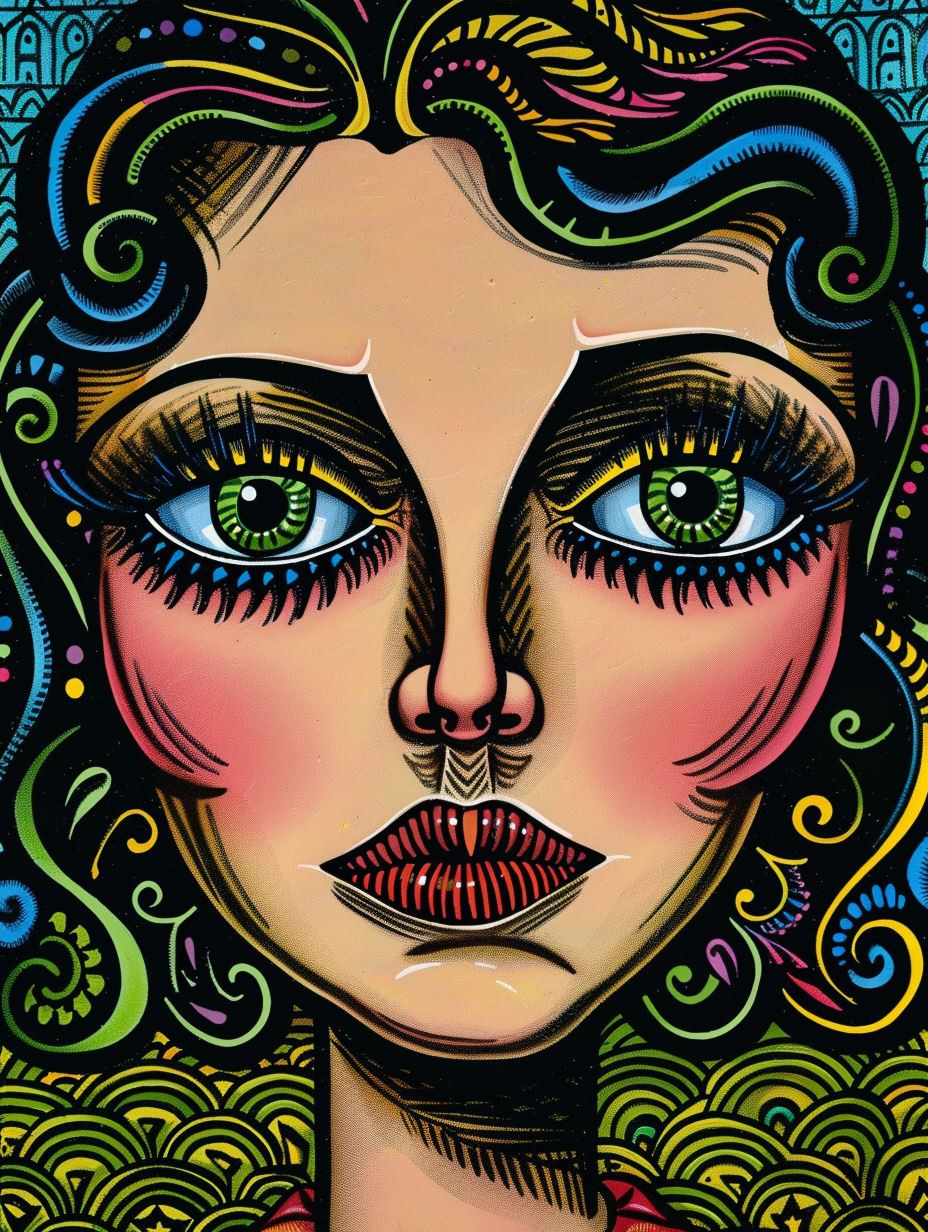 Vibrant Art Deco Portraiture - Image 4