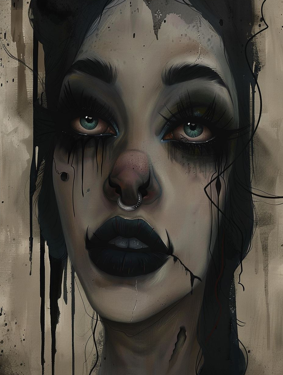 Haunting Gothic Clown Portraits - Image 4