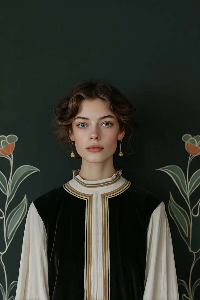 Velvet Elegance Portrait - Image 1