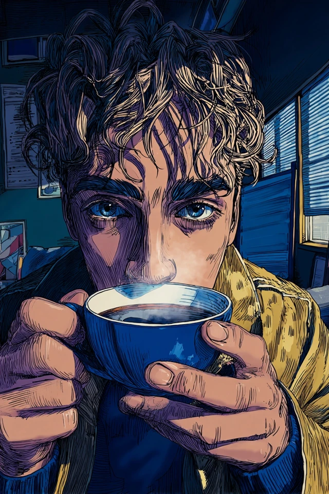 Electric Indigo Portrait - Image 4