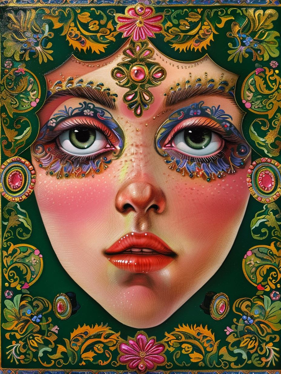 Floral Porcelain Portrait - Image 4