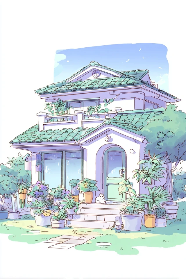 Pastel Dream Anime Portrait - Image 6