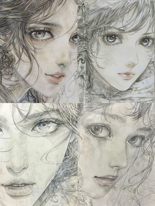 Ethereal Whispers in Pencil