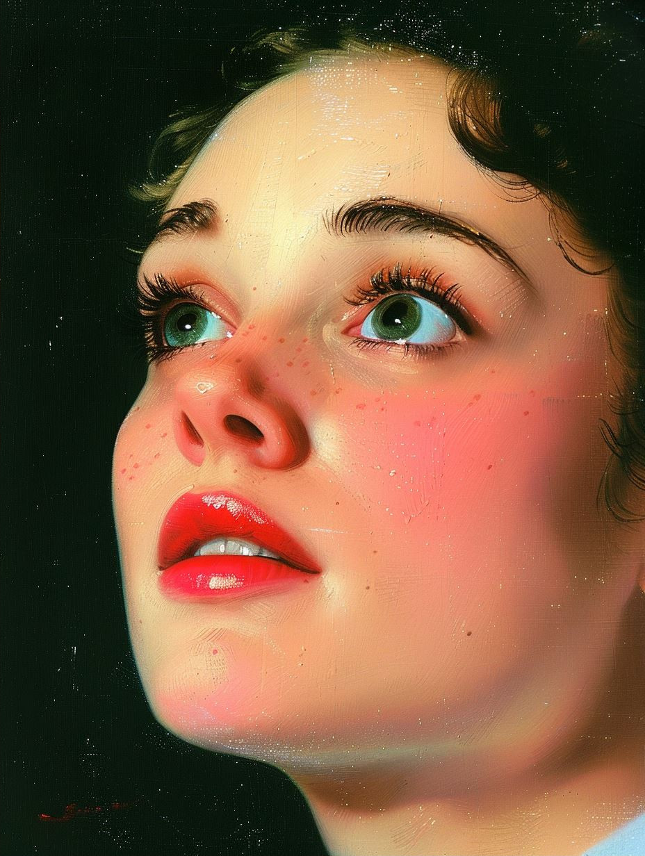 Ethereal Golden Curls Portrait - Image 2