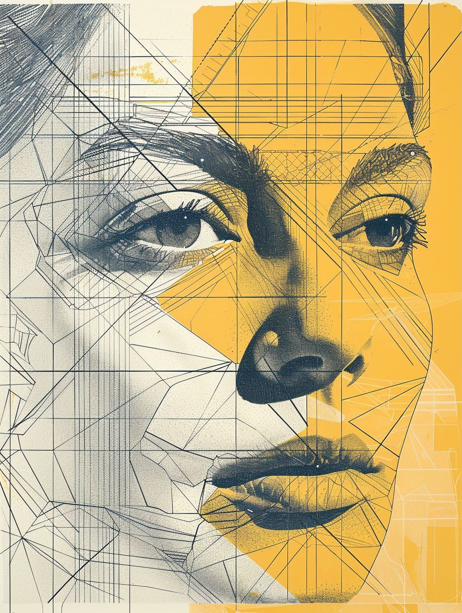 Geometric Golden Portrait Studies - Image 3