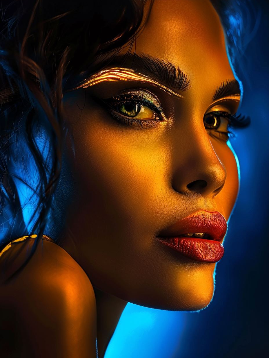 Celestial Glow: Neon Portraits - Image 3