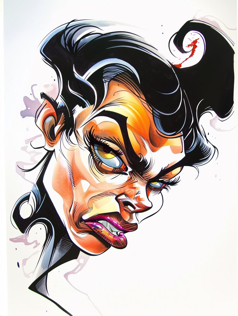 Vibrant Neo-Pop Comic Portrait - Image 4