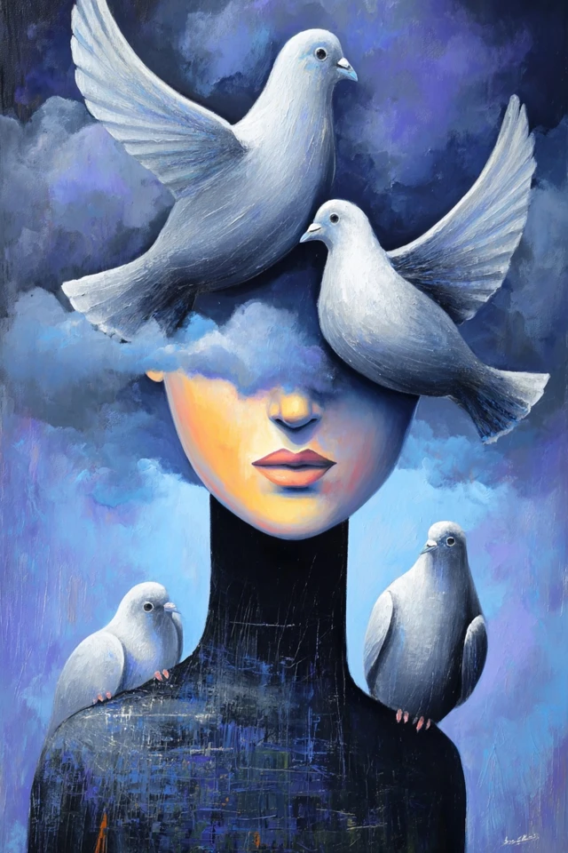 Celestial Dove Dreams - Image 1
