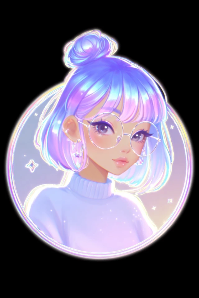 Pastel Dreams in Iridescent Hues - Image 1