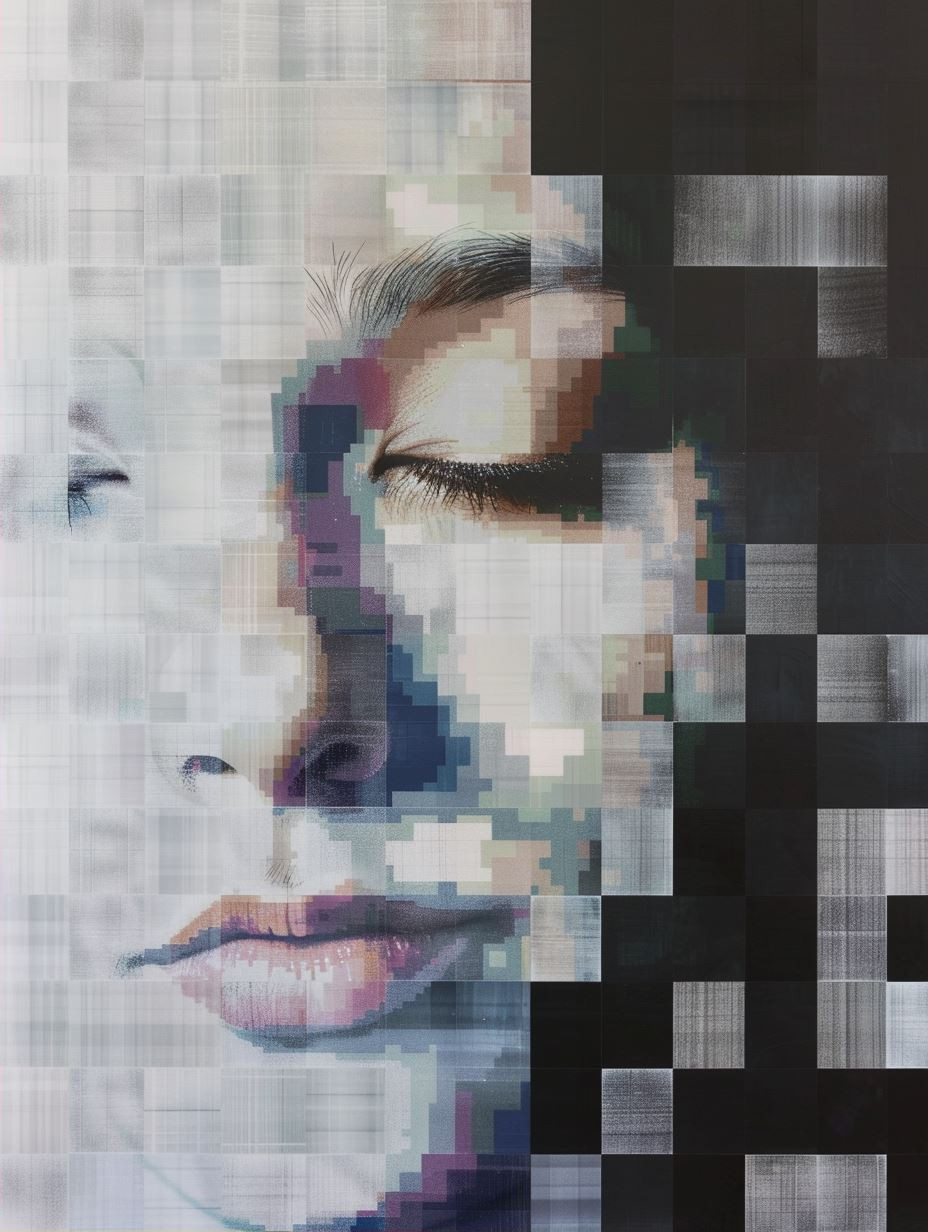 Pixelated Portraits: A Study in Digital Art - Image 2