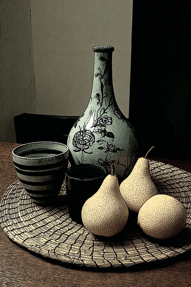 Quiet Moments in Ink and Hue - Image 3